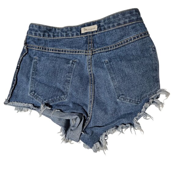 Customized High-Waist Reversible Denim Shorts Womens Size Small Button Fly - Picture 2 of 7